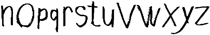 MR Garabato Regular otf (400) Font LOWERCASE