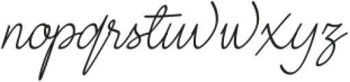 Mr Dj Signature Regular otf (400) Font LOWERCASE