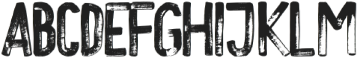 Mr.Brush Regular otf (400) Font LOWERCASE