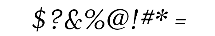 MrsEaves-Italic Font OTHER CHARS