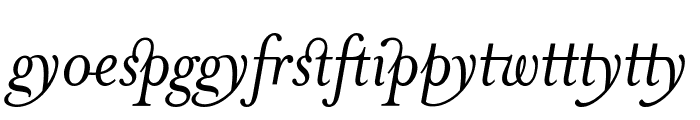 MrsEavesJustLig-Italic Font LOWERCASE