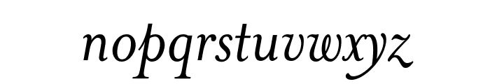 MrsEavesSmartLig-Italic Font LOWERCASE