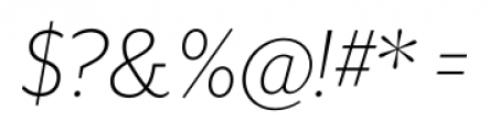 Mr Eaves XL Sans Light Italic Font OTHER CHARS