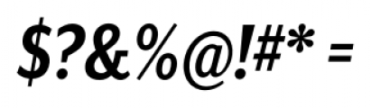 Mr Eaves XL Sans Narrow Bold Italic Font OTHER CHARS