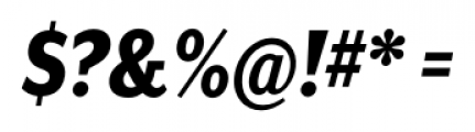 Mr Eaves XL Sans Narrow Heavy Italic Font OTHER CHARS