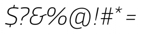 Mr Jones Thin Italic Font OTHER CHARS