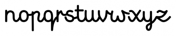 Mrs White Regular Font LOWERCASE