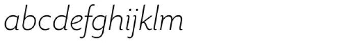 Mr Eaves Sans Light Italic Font LOWERCASE