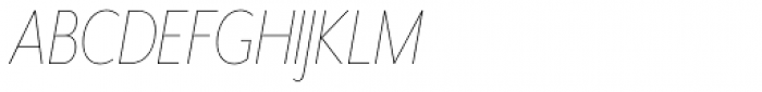 Mr Eaves XL Modern Nar Thin Italic Font UPPERCASE