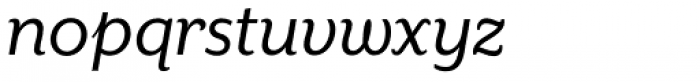 Mr Eaves XL Sans Italic Font LOWERCASE