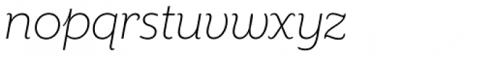 Mr Eaves XL Sans Light Italic Font LOWERCASE