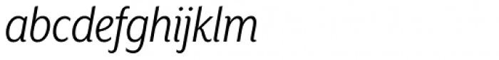 Mr Eaves XL Sans Nar Book Italic Font LOWERCASE