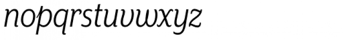 Mr Eaves XL Sans Nar Book Italic Font LOWERCASE