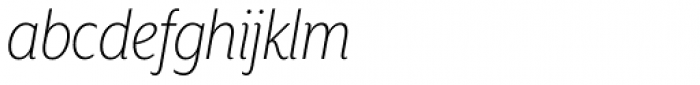 Mr Eaves XL Sans Nar Light Italic Font LOWERCASE