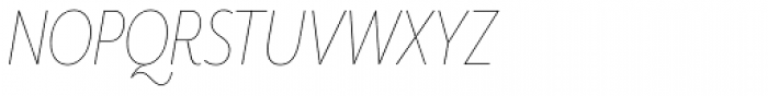 Mr Eaves XL Sans Nar Thin Italic Font UPPERCASE