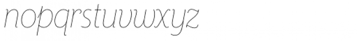 Mr Eaves XL Sans Nar Thin Italic Font LOWERCASE