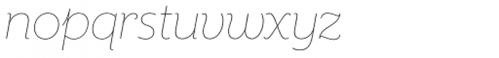 Mr Eaves XL Sans Thin Italic Font LOWERCASE