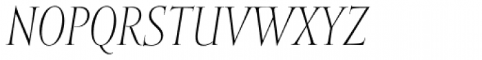 Mramor Light Pro Italic Font UPPERCASE