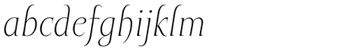 Mramor Light Pro Italic Font LOWERCASE