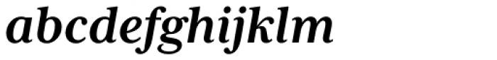 Mrs Eaves XL Serif Bold Italic Font LOWERCASE