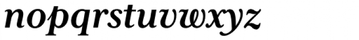 Mrs Eaves XL Serif Bold Italic Font LOWERCASE