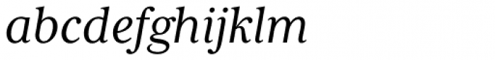 Mrs Eaves XL Serif Italic Font LOWERCASE