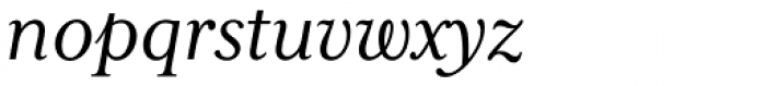 Mrs Eaves XL Serif Italic Font LOWERCASE