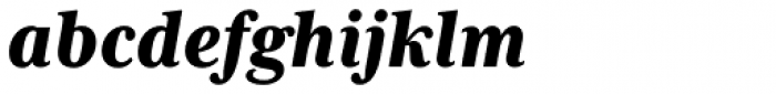 Mrs Eaves XL Serif Nar Heavy Italic Font LOWERCASE