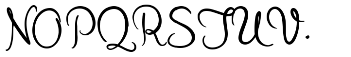 Mrs.Butler Font UPPERCASE