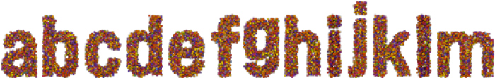 MS Abstract Cubes Regular otf (400) Font LOWERCASE
