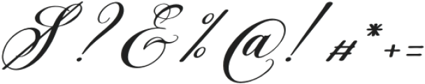 Ms Greillay Italic otf (400) Font OTHER CHARS