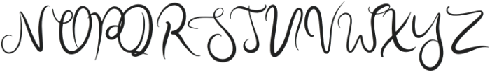 Ms Scarlett Regular otf (400) Font UPPERCASE