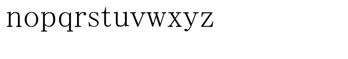 MS Mincho Proportional Font LOWERCASE