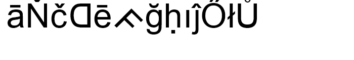 MS Reference 1 Regular Font LOWERCASE