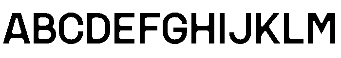 MSCHN L Font UPPERCASE