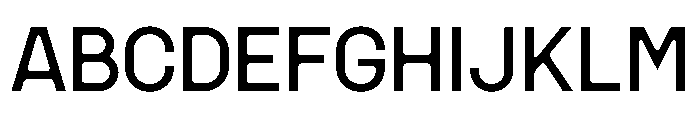 MSCHN M Instance Font UPPERCASE