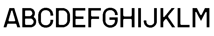 MSCHN M Font UPPERCASE