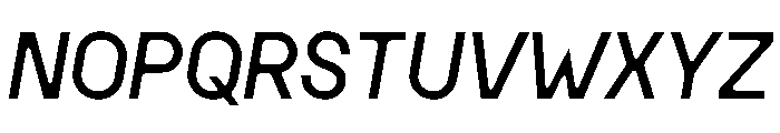 MSCHN MItalic Instance Font UPPERCASE