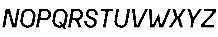 MSCHN MItalic Font UPPERCASE