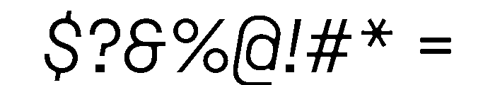 MSCHN SItalic Instance Font OTHER CHARS
