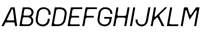 MSCHN SItalic Instance Font UPPERCASE
