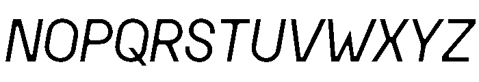 MSCHN SItalic Instance Font UPPERCASE