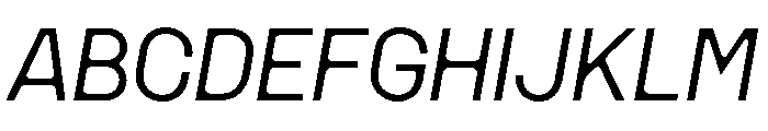 MSCHN SItalic Font UPPERCASE