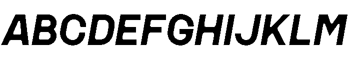 MSCHN XLItalic Instance Font UPPERCASE