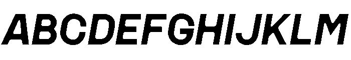 MSCHN XLItalic Font UPPERCASE