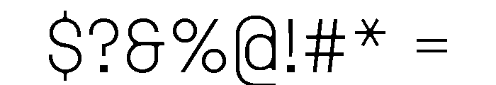 MSCHN XS Instance Font OTHER CHARS