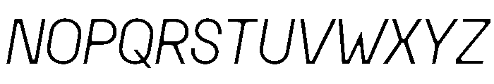 MSCHN XSItalic Instance Font UPPERCASE