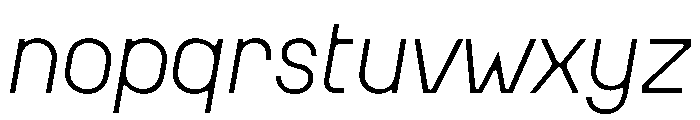 MSCHN XSItalic Instance Font LOWERCASE