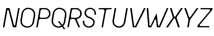 MSCHN XSItalic Font UPPERCASE
