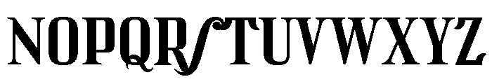 MTM Pontejos 2 Variable Estrecha Suelta Font UPPERCASE